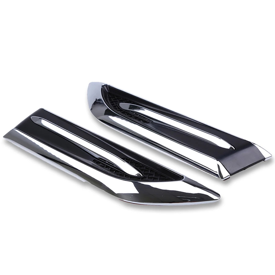 

1 пара 3D наклейки на заднее отверстие с воздушным потоком декоративные наклейки боковая сетка, чехол для капота ABS украшение для автомобильн...