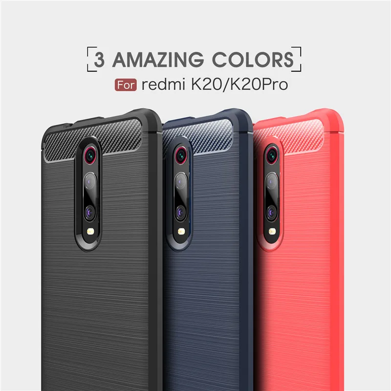 Чехол для телефона из углеродного волокна Xiaomi Mi 9T Pro чехол мягкого ТПУ задняя