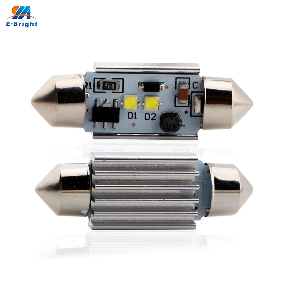 YM E Bright 50 шт. Festoon C5W Canbus без ошибок 14 Вт 7 * 2 6500K 36 мм 39 41 Автомобильные светодиодные
