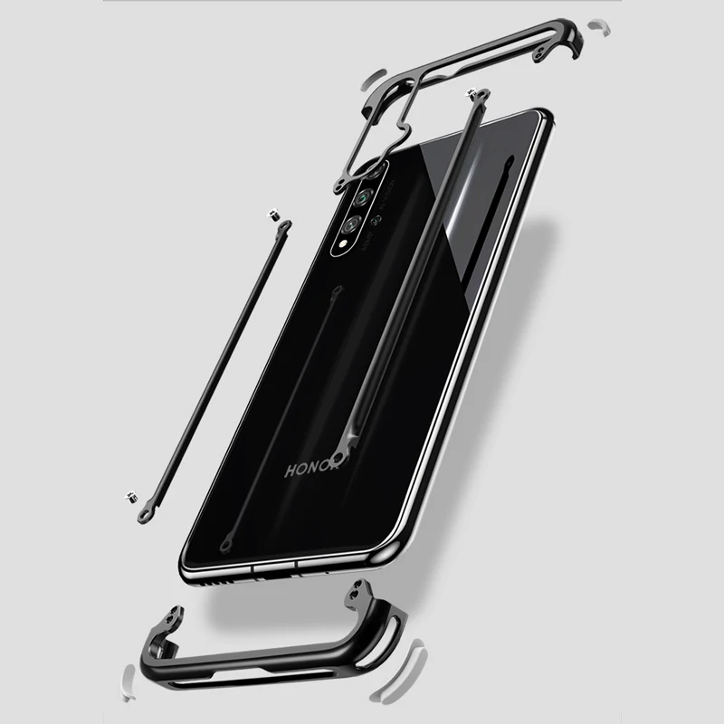 Oatsbasf чехол для Honor 20 Pro Роскошный тонкий алюминиевый металлический бампер чехол для huawei Honor 20 20 Pro противоударный чехол