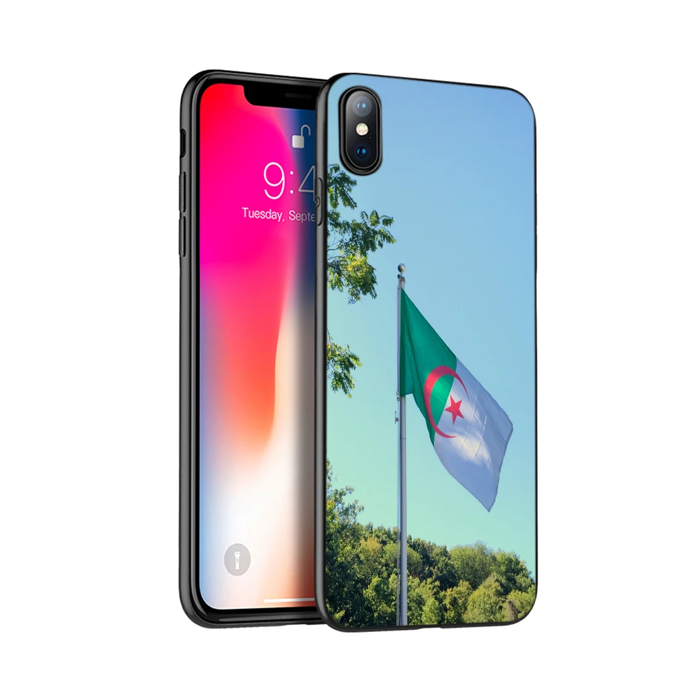 Черный чехол из ТПУ для iphone 5 5s SE 2020 6 6s 7 8 plus X 10 XR XS 11 pro MAX силиконовый с флагом