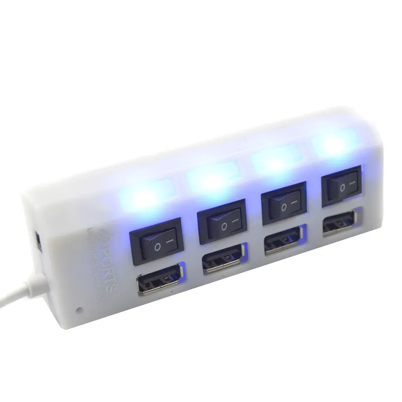 Effelong мини высокой Скорость USB 2.0 4 Порты Зарядное устройство Портативный 480 Мбит/с