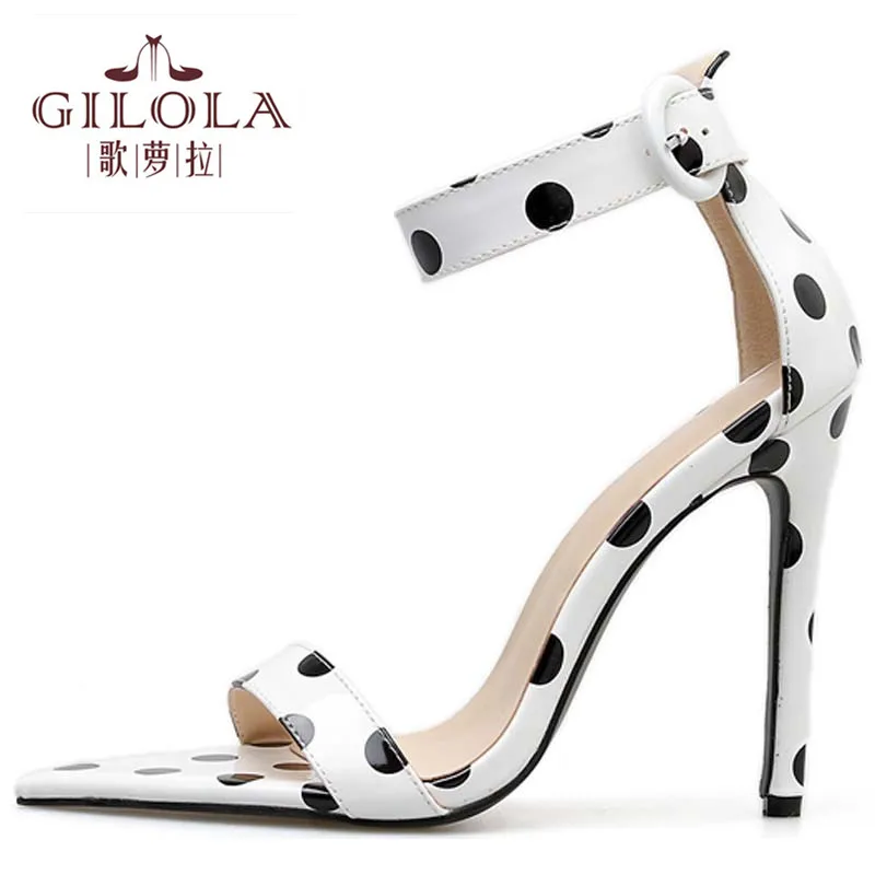 Шпильки Для женщин сандалии с ремешком вокруг лодыжки на высоком каблуке Острый