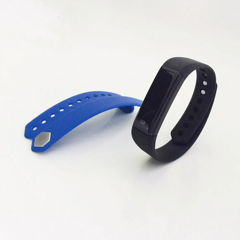 BK and BL Strap TK47 фитнес-трекер Смарт-браслет Bluetooth 4,0 монитор сна Спортивный Браслет Смарт-браслет для iOS Android pk Fit Bit mi Band 2 - Цвет: BK and BL Strap