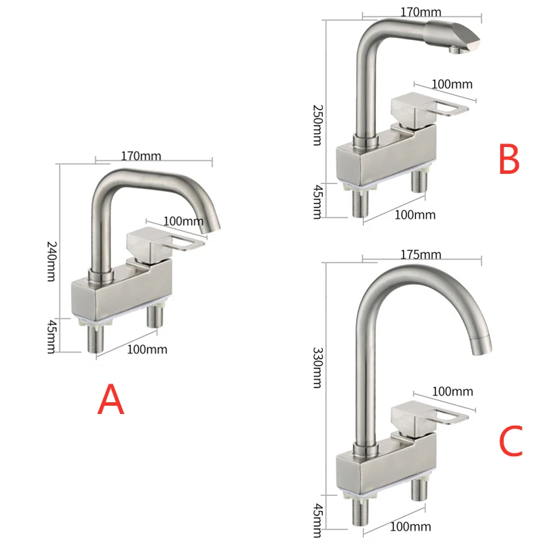

304 Stainless Steel Bathroom Basin Faucet Waterfall Basin Sink Cold and Hot Mixer Tap Deck Mounted Bathroom