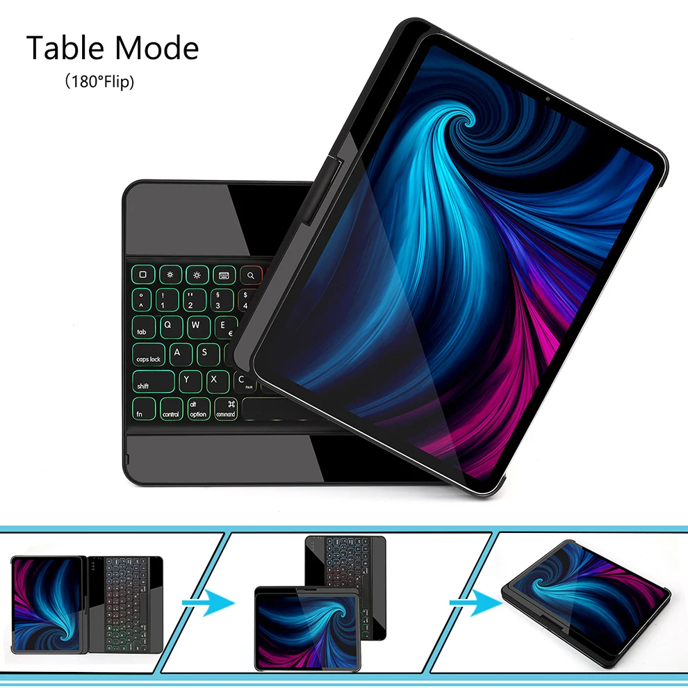 Чехол для беспроводной клавиатуры SeenDa с подсветкой и Bluetooth iPad Pro 11 2018 чехол