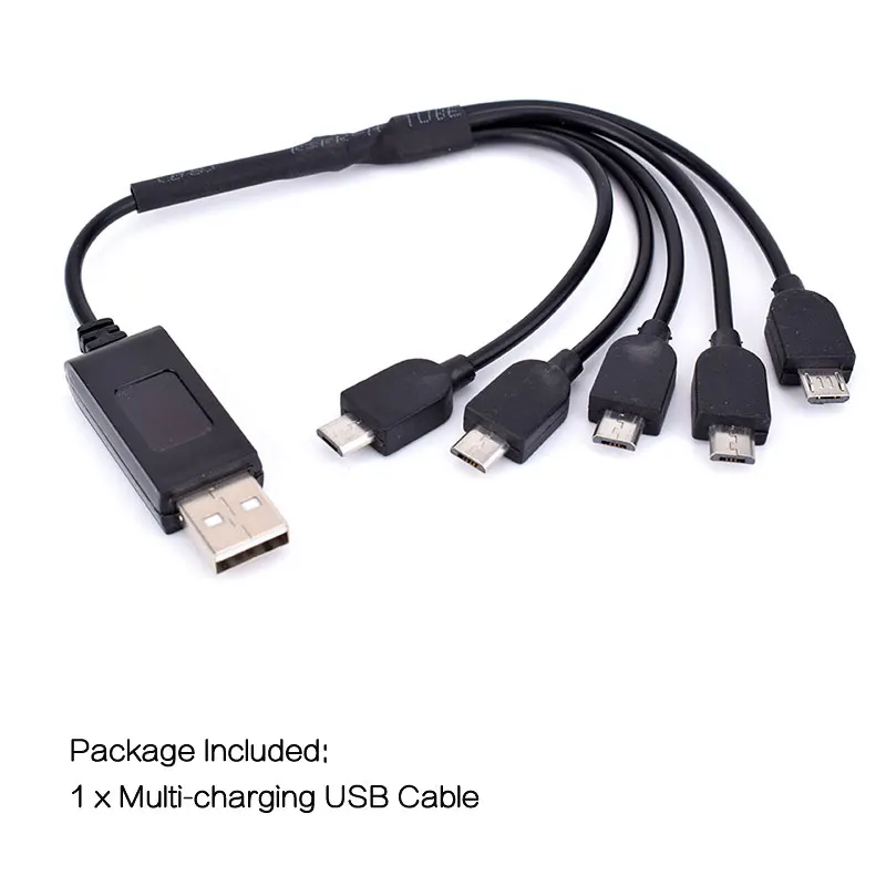 Multi-charging 5 In 1 Charger Parallel USB Cable For VISUO XS809/SG700 RC Quadcopter Battery Drone Spare Parts | Игрушки и хобби