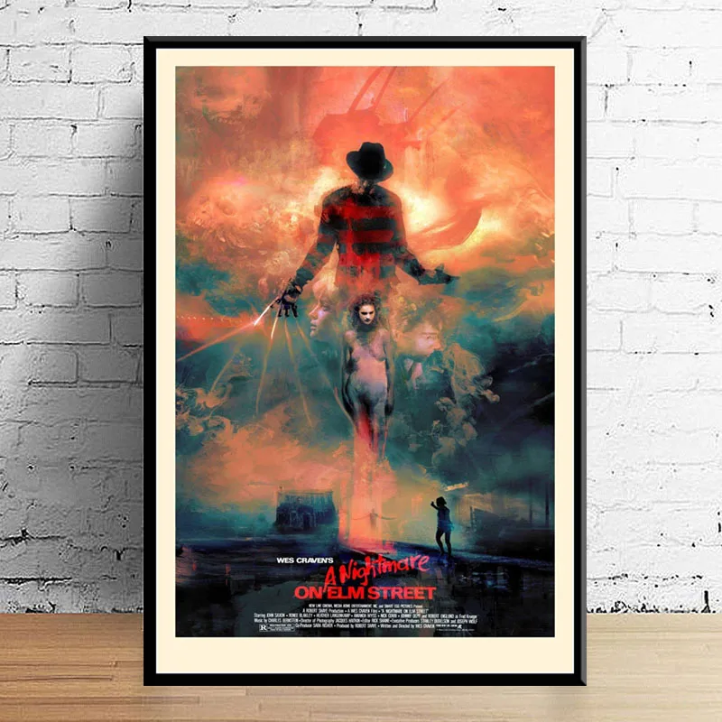 P588 A Nightmare on Elm Street Freddy Classic Horror Movie Art Painting Silk Canvas Poster Wall Home Decor | Дом и сад