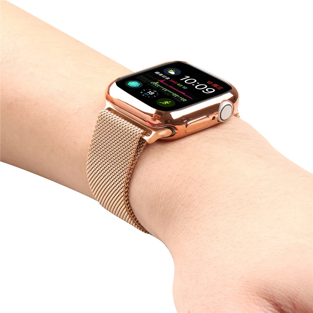 Ультратонкий Мягкий тонкий чехол для часов Apple Watch серии 5 4 44 мм 40 всесторонний