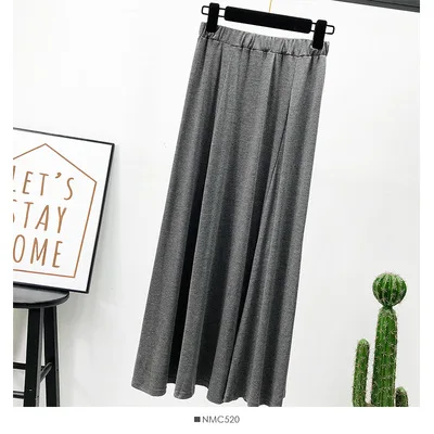 2020 Summer New Arrival Women Skirt Cotton Polyester Loose Slim Collage Stitch Solid Color Long Free Shipping | Женская одежда