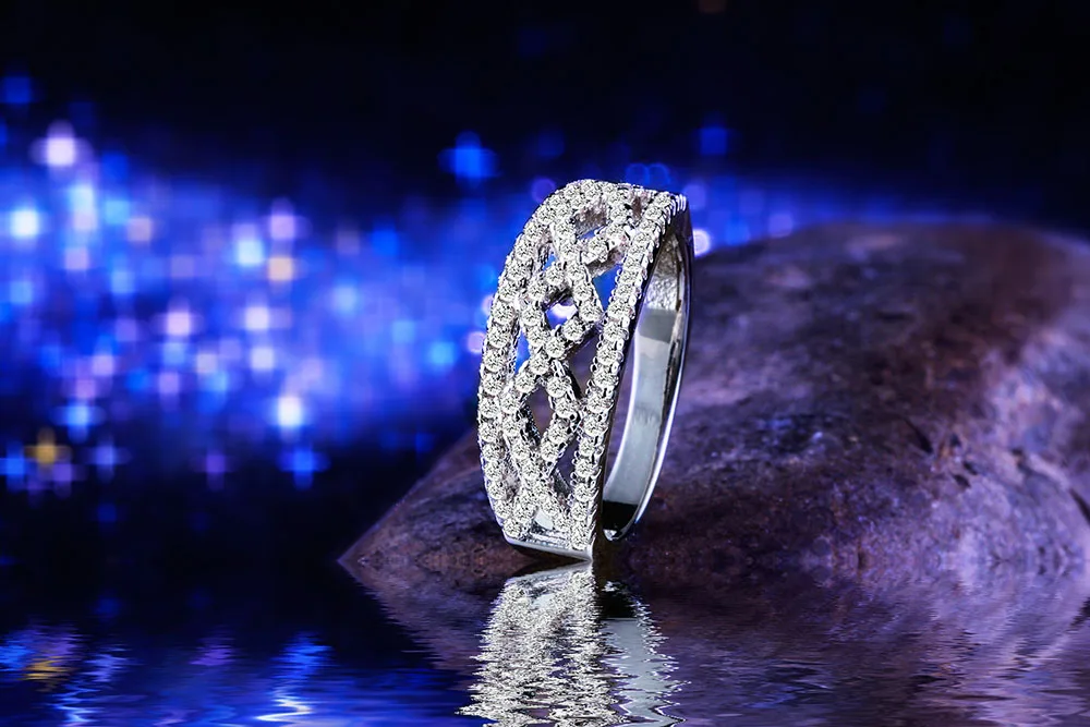 Посеребренное Ювелирное кольцо на палец 925mall lady princess cut Cubic Zircon обручальные кольца