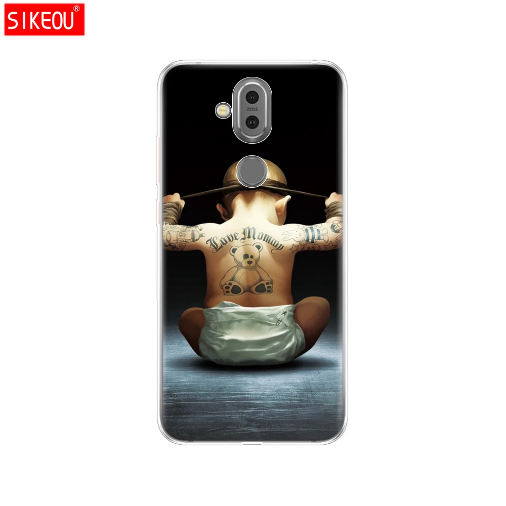 12064 Для Nokia 8,1 чехол для Nokia 7,1 plus чехол силиконовый чехол для Nokia 8,1/X7 чехол бампер coque etui мультфильм - Цвет: 12064