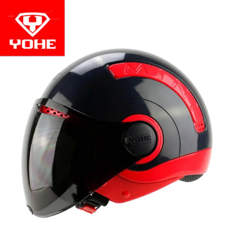 Мотоциклетный мини шлем YOHE Half Face мотоциклетные шлемы с полулицевой поверхностью