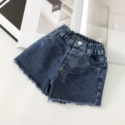 Новые детские шорты джинсы популярные дизайнерские летние хлопковые для