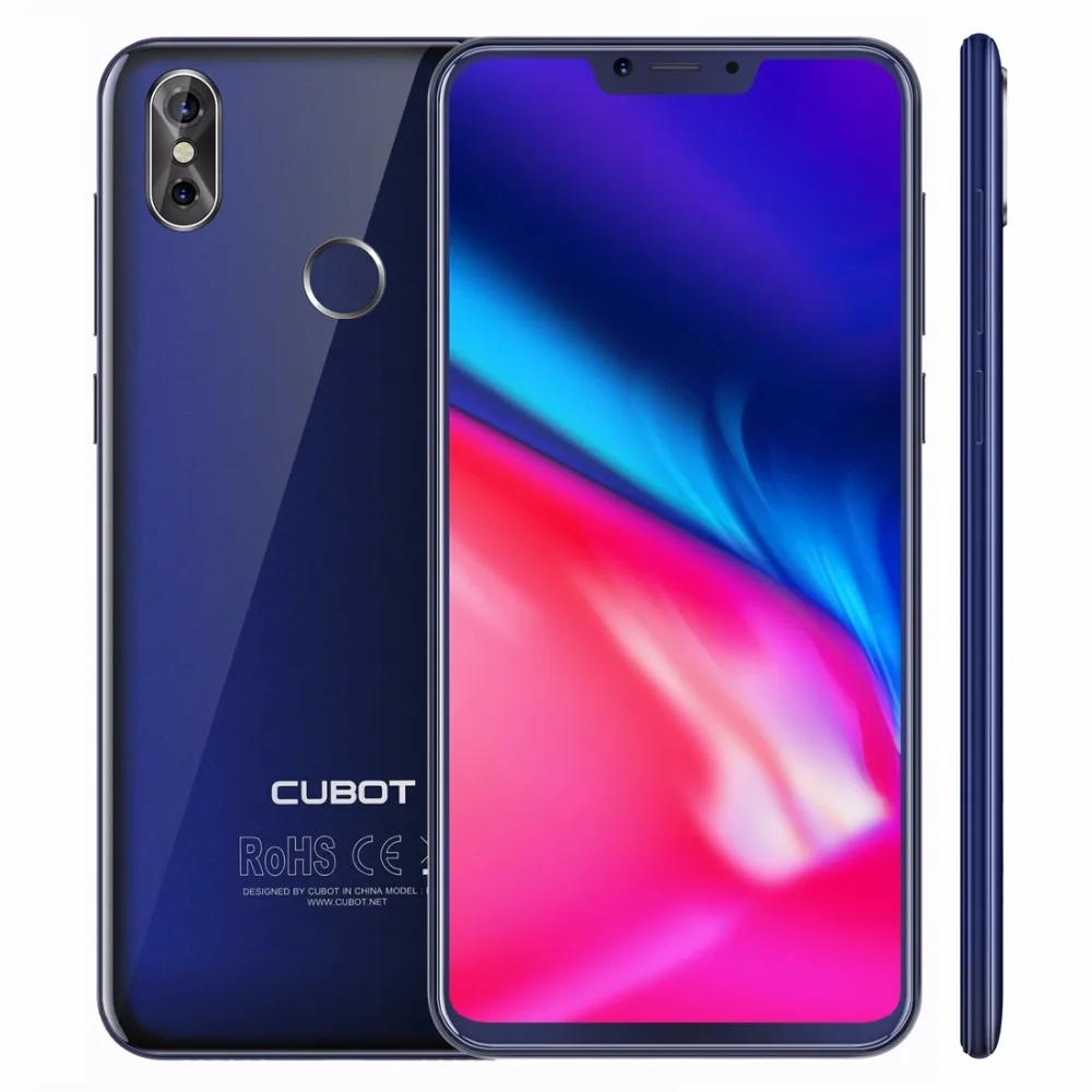 Cubot P20 6 18 'ཏ:9 Notch Экран 4 ГБ 64 MT6750T 8 ядерный Смартфон Android 0 4000 мАч 2246*1080 20MP + 2.0MP г