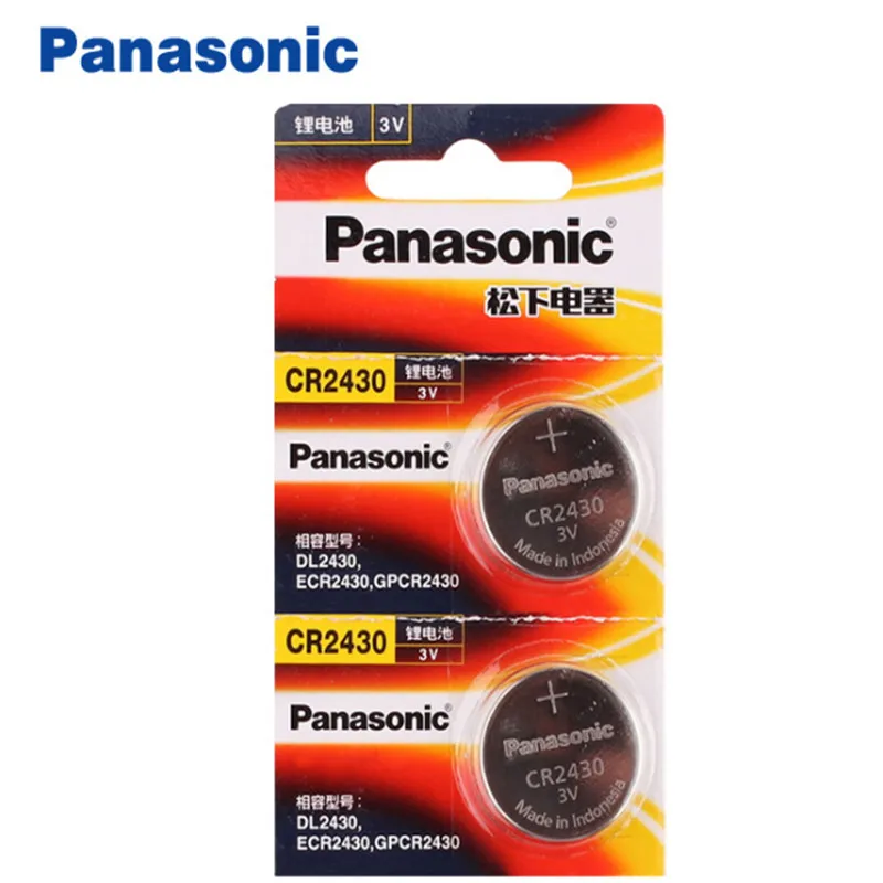 20 шт./лот новый подлинный Panasonic CR2430 3V CR 2430 кнопочный аккумулятор автомобильный