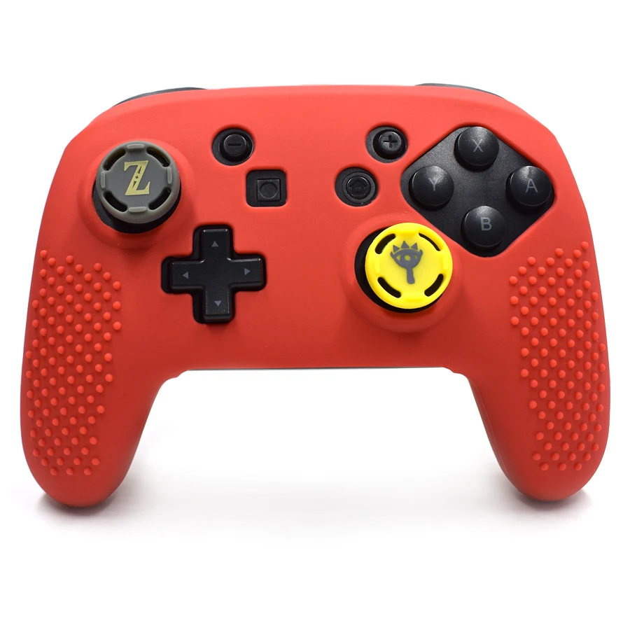 Силиконовый чехол кожного покрова с 2 аналоговых шапки для Nintendo S переключатель Pro