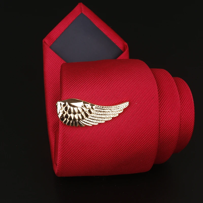 Tie Clips for Mens Ruler Wing Design Necktie Business Wedding Shirt Bar Copper Neck Pin | Украшения и аксессуары