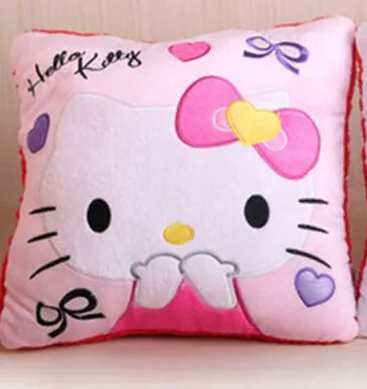 Розовый Детская плюшевая игрушка, мультяшная подушка hello kitty, подушка для малышей, детская мягкая игрушка, подарок на Рождество, день рождения - Цвет: Розовый