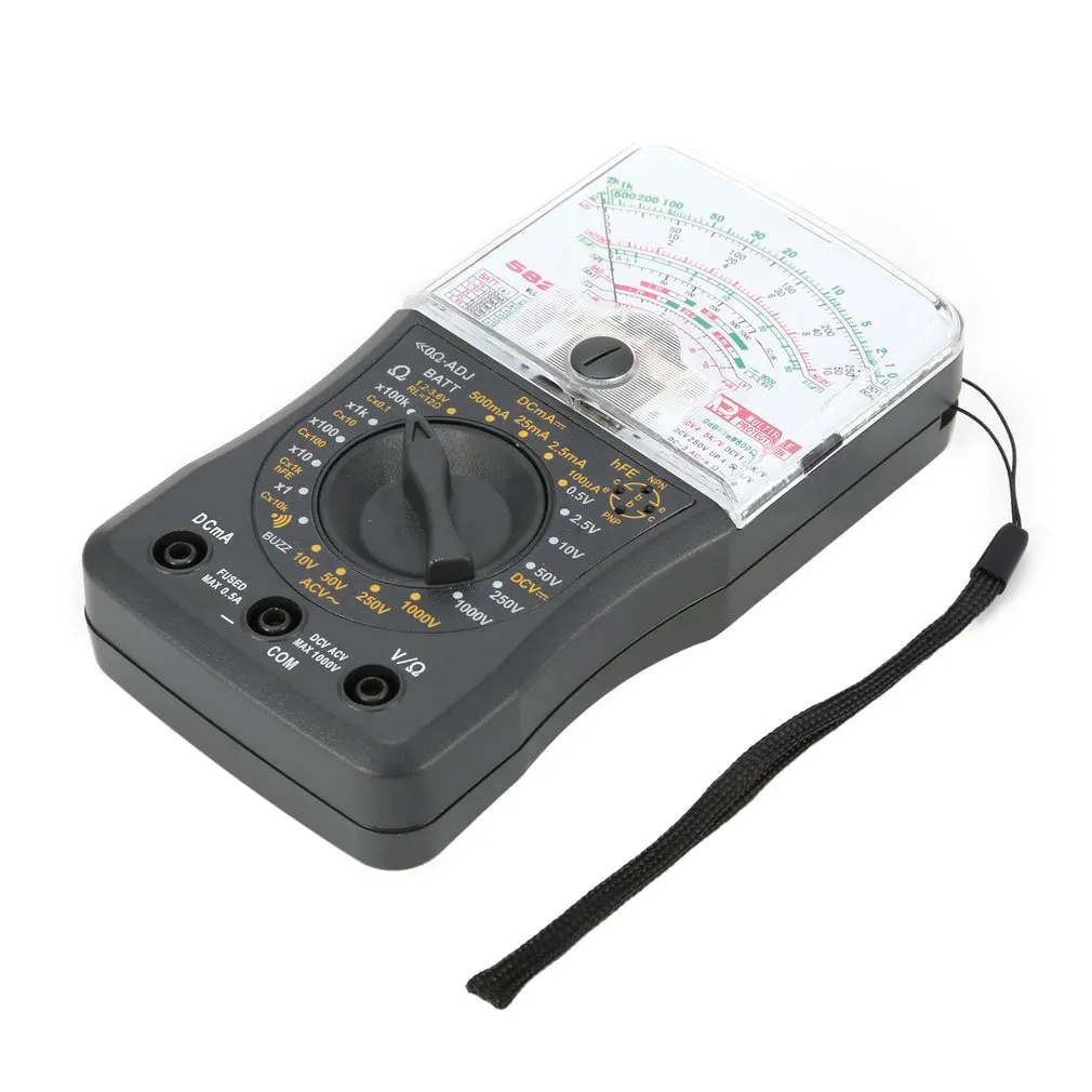 Портативный аналоговый мини мультиметр AC/DC Вольтметр Амперметр Сопротивление