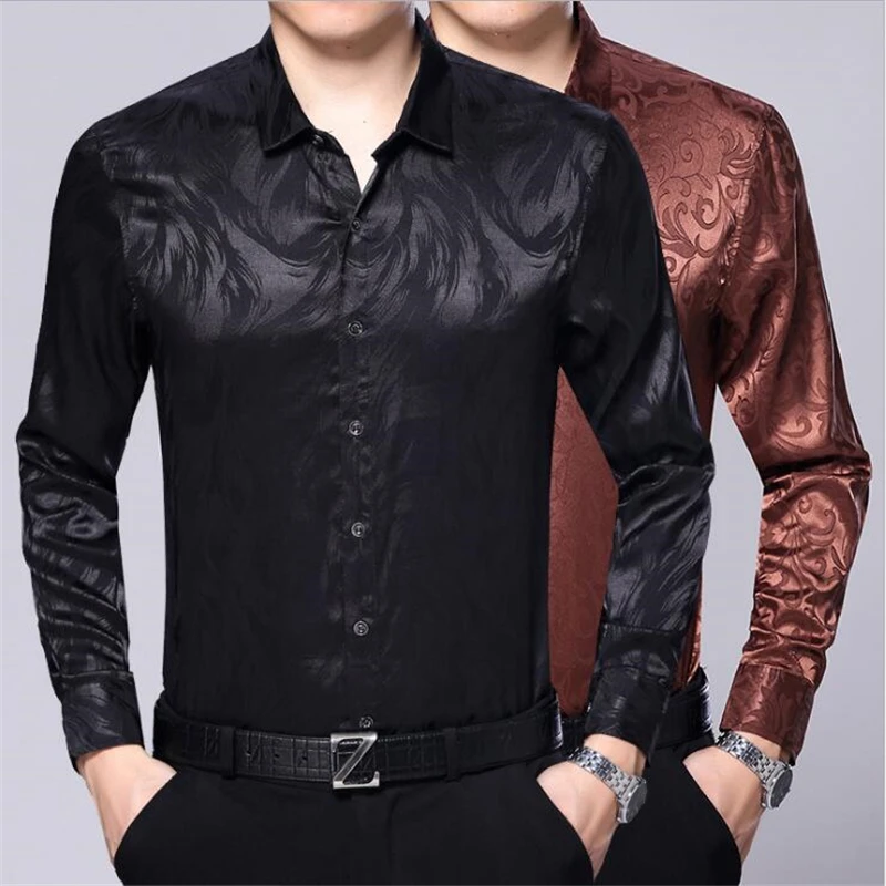 Купить Черную Шелковую Рубашку Мужскую