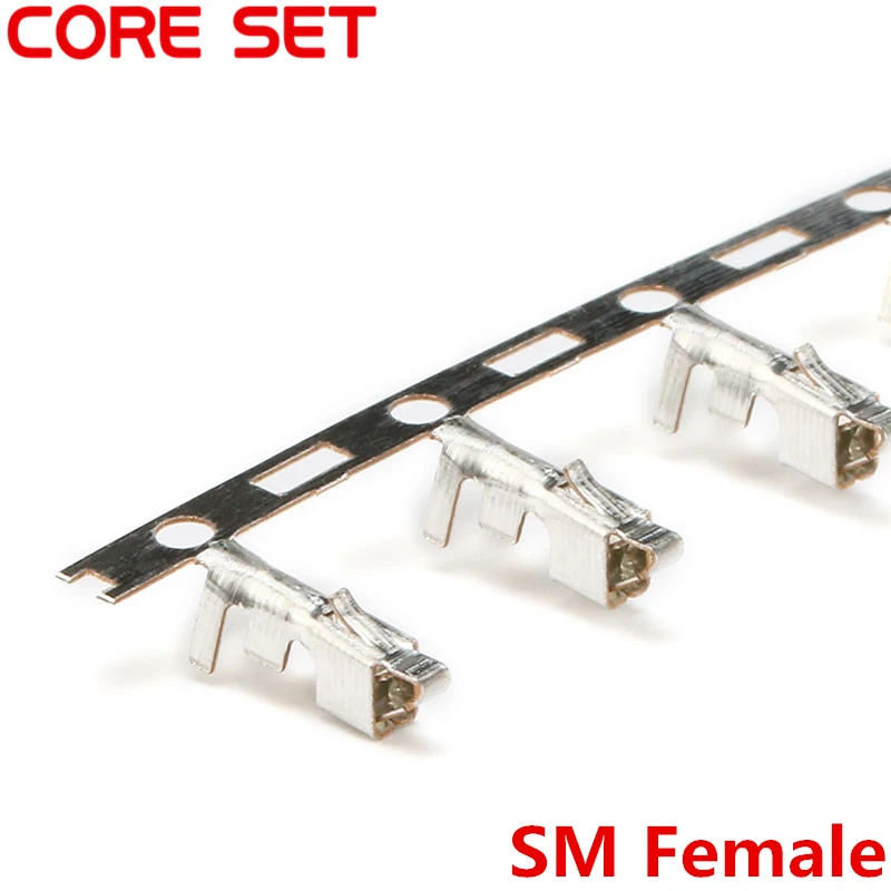 200 шт./лот SM женский медный обжимной терминал для SM/JST 2pin/3pin/4pin/5pin разъем