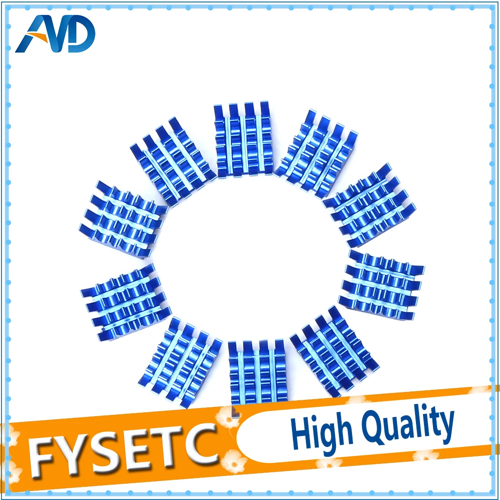 5 шт. Raspberry Pi Spiky радиатор из алюминия с клеем для охлаждения 3/2 Модель B|Детали и