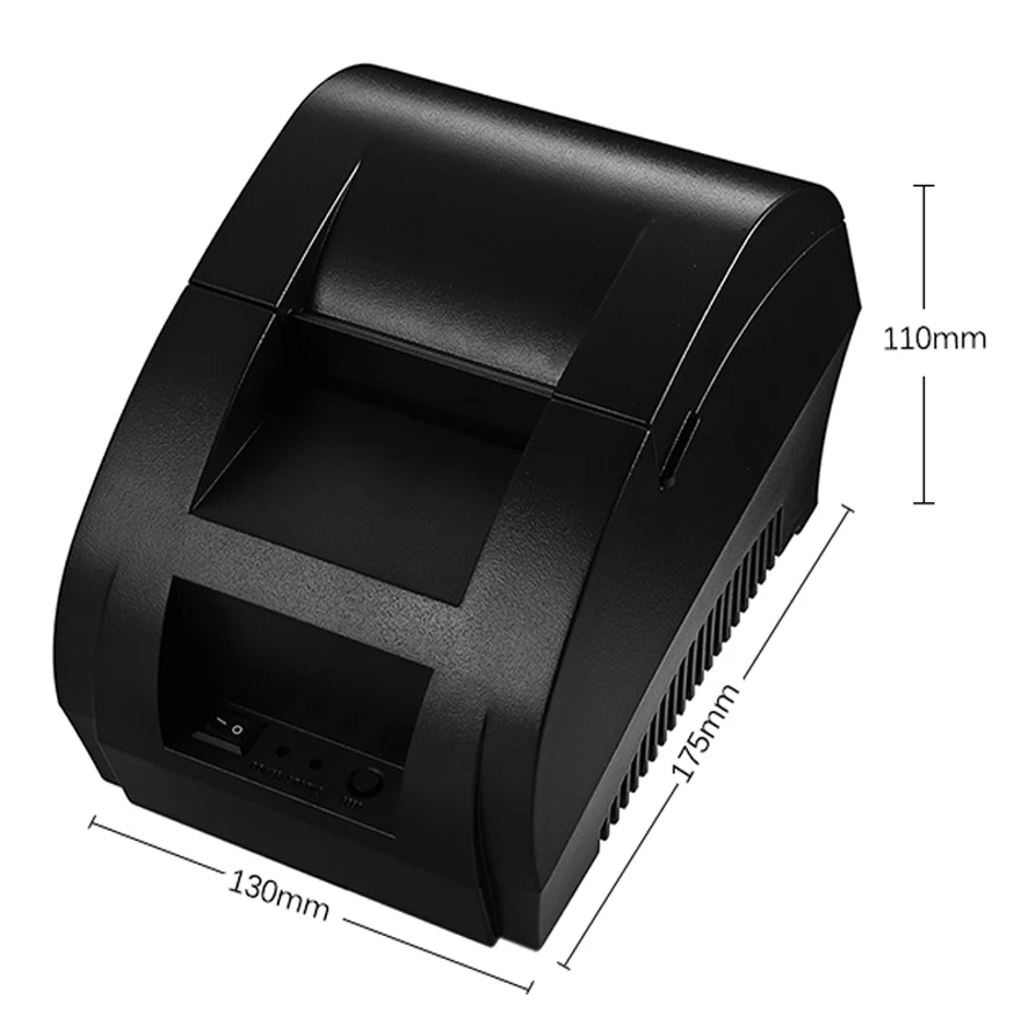 Термопринтер Zjiang 58 мм POS чековый принтер Bluetooth USB порт для телефона Android iOS Windows