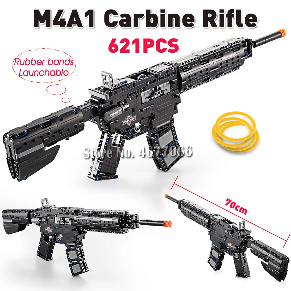 M4A1 Rifle - 624 PCS Cada строительные блоки technic пистолет игрушечные модели и строительство Игрушечная модель пистолета 98k кирпичи развивающие игрушки для детей ww2 игрушки для детей - Цвет: M4A1 Rifle - 624 PCS