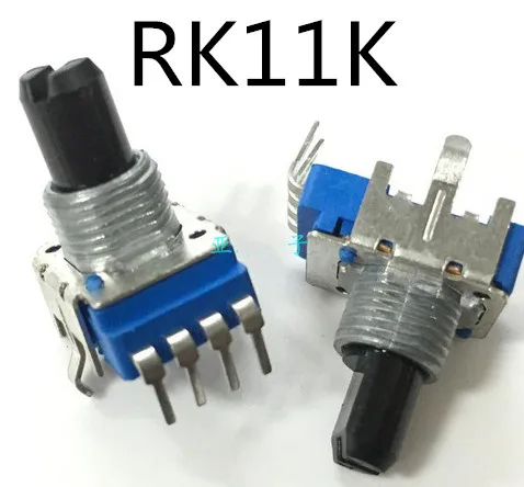 Бесплатная доставка! 4 контактный однохосевой потенциометр RK11K типа B10K длинный 13