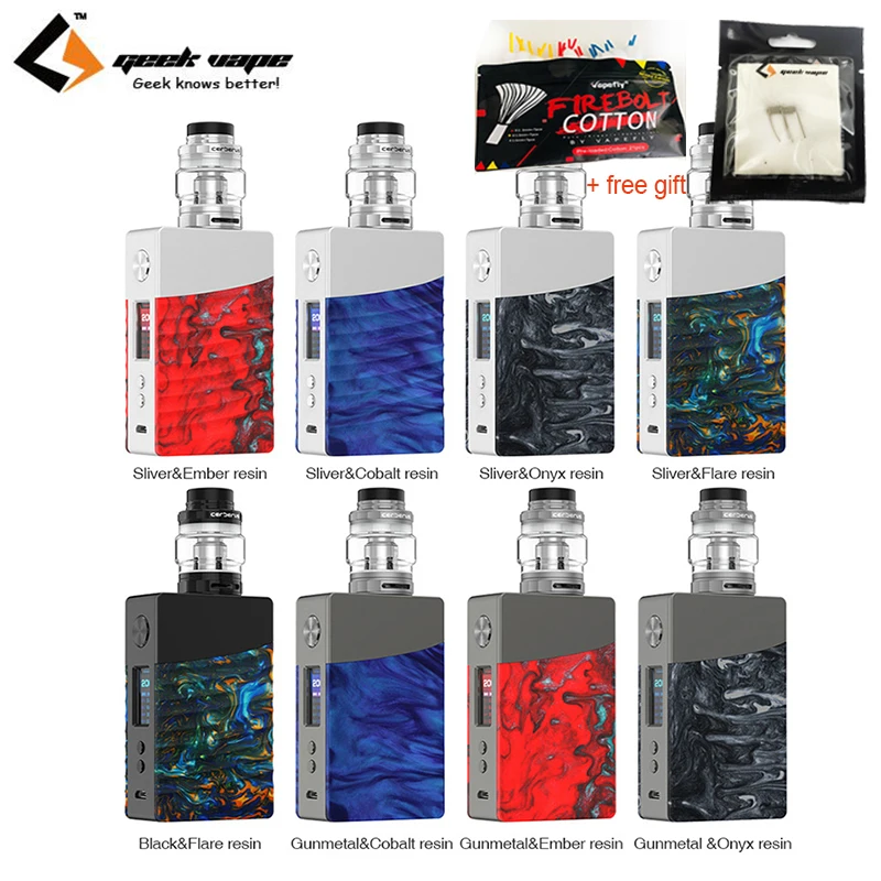 Бесплатный подарок набор Geekvape Nova 200 Вт Vova коробка мод как микросхем с Cerberus Tank Vape