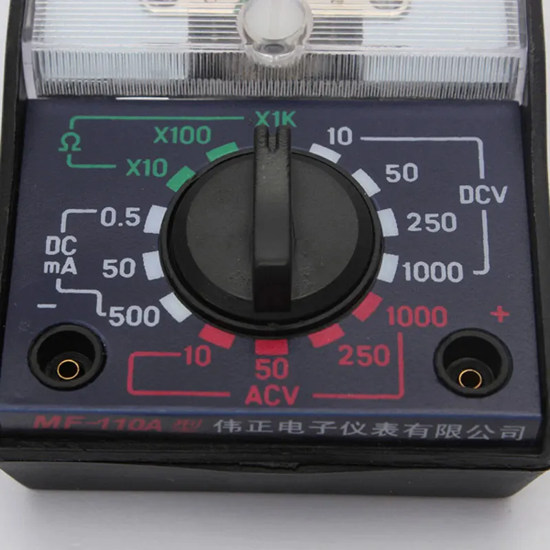 Портативный электрический мультиметр MF 110A AC/DC Ом Вольтметр Амперметр Аналоговый