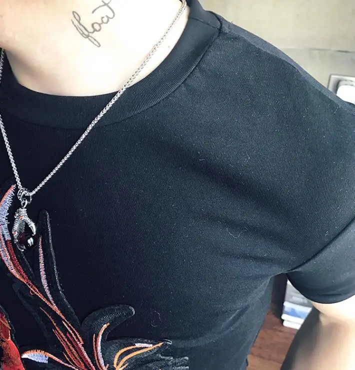 Летняя футболка Для мужчин Мода 2018 петух печати Slim Fit s повседневные футболки