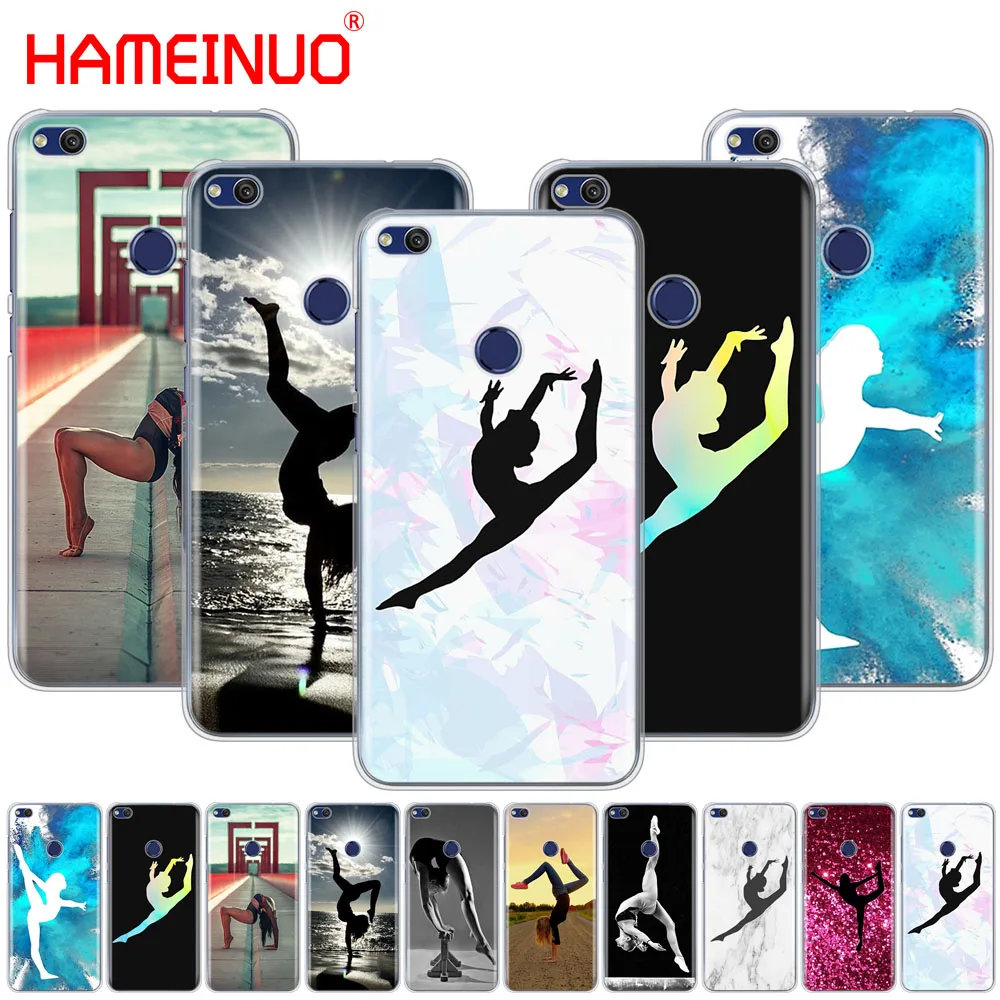 HAMEINUO гимнастический силуэт чехол для телефона huawei Ascend P7 P8 P9 P10 P20 lite plus pro G9 G8 G7