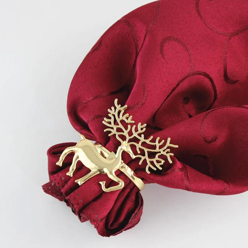 6 шт. металлические кольца для салфеток в форме оленя|serviette holder|napkin ringsring napkin |