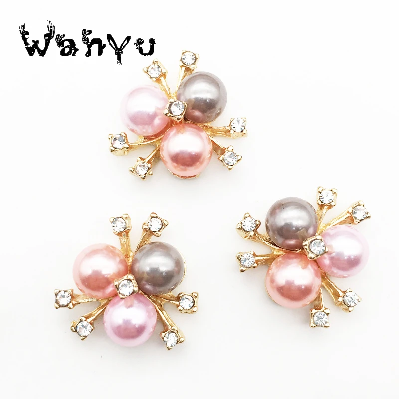 Горячий стиль жемчужный цветок сердце для diy украшения волос Материал сплав