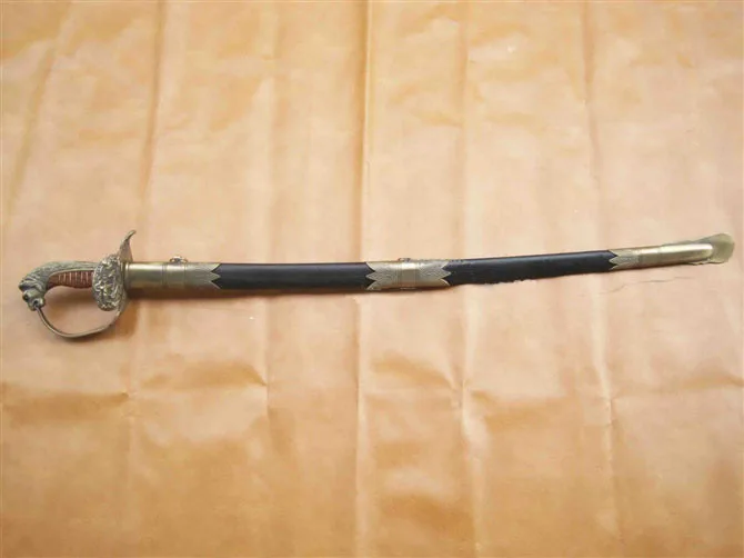 S2901 ANTIQUE BRASS LION HEAD GERMAN WKC IMPERIAL NAVAL NAVY SWORD 40.3&quot | Игрушки и хобби