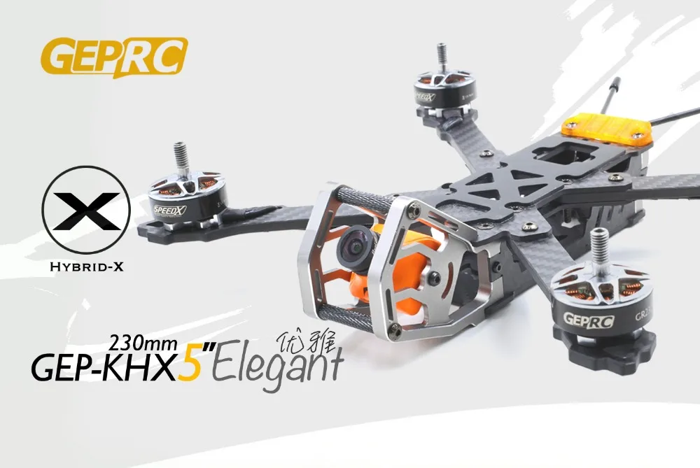 GEPRC элегантные Гибридный-х FPV каркасный комплект углеродного волокна GEP-KHX4/KHX5/KHX6/KHX7 w/PDB 5V 12V для модель радиоуправляемого дрона DIY гоночный Квадрокоптер