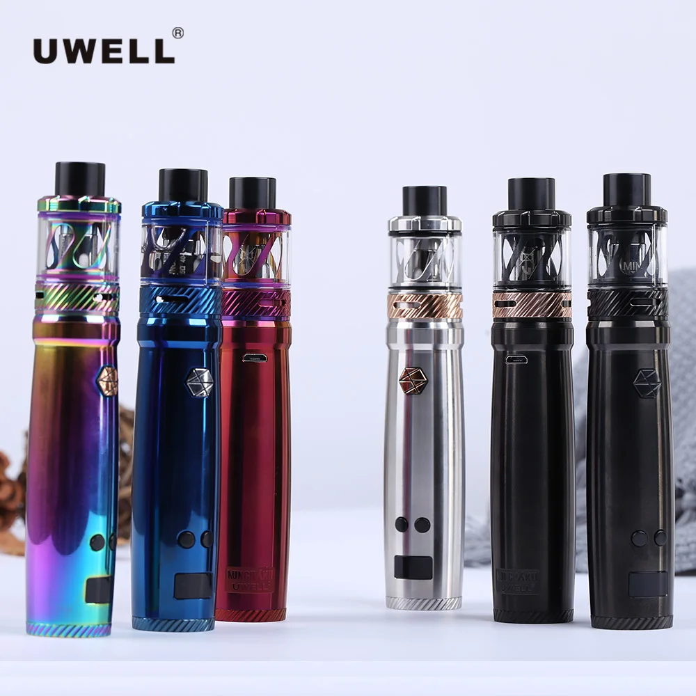 80 Вт оригинальный Uwell Nunchaku бак испаритель с 5 мл атомайзер бокс мод для