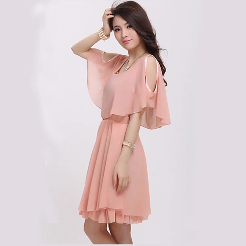 Новинка 2017 года шифоновое платье для женщин летнее Повседневное из