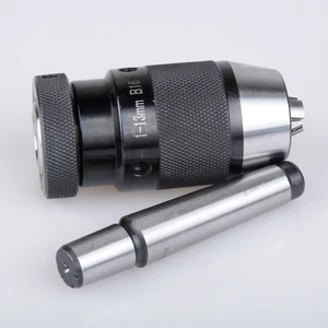 Маломощный сверлильный патрон MT2 B16 без ключа, самозатягивающийся сверлильный патрон B16 (1-13 мм) с хвостовиком Morse, хвостовик  2, рукоятка, вертикальный патрон