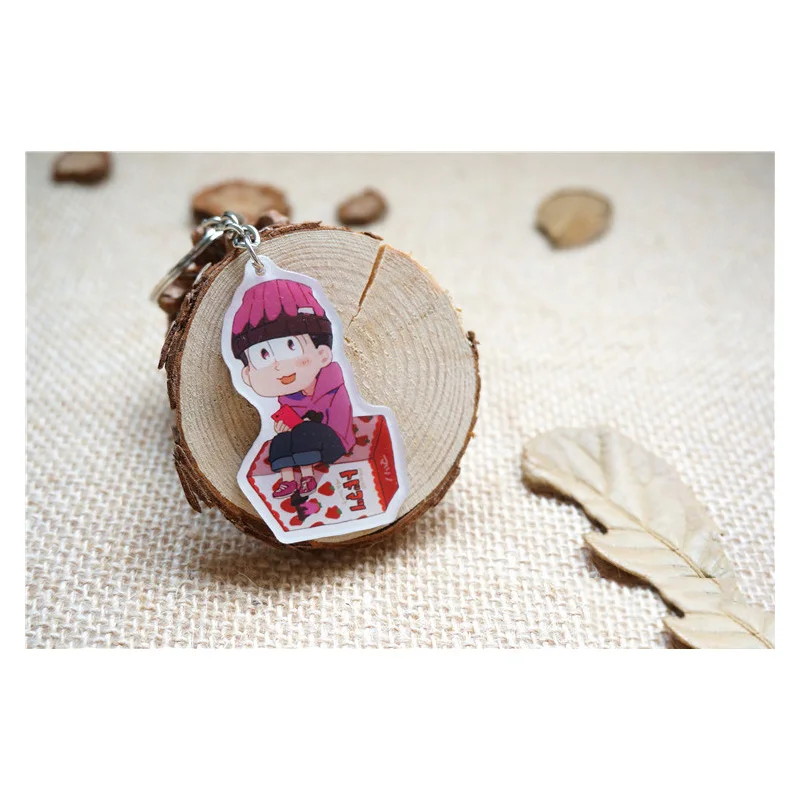6 шт./компл. аниме брелок Osomatsu san Мацуно Осомацу Kid Osomat закуски Llavero брелки в подарок