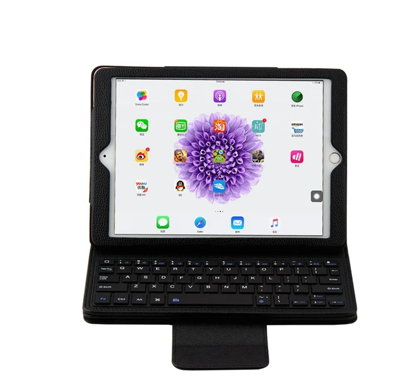 Клавиатура Чехол для iPad Air 2 A1566 A1567 Беспроводной Bluetooth Keboard крышка для Ipad Air 2 A1566 кожаный чехол с откидной крышкой с функцией подставки+ подставка для ручек