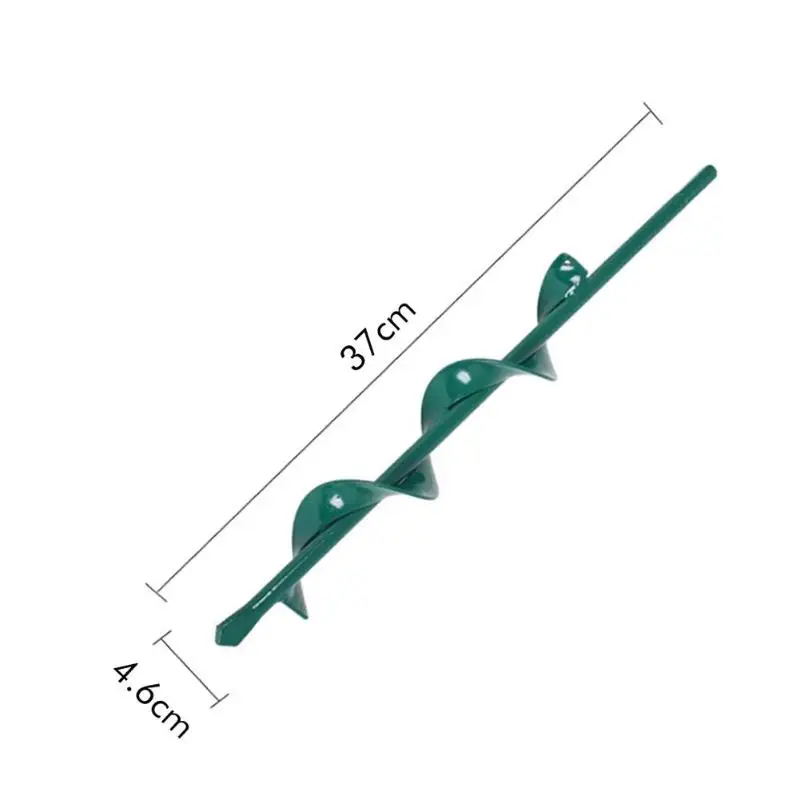 4.6x37 cm Green Садовый садовый шнек спиральное сверло Цветочная посадка спиральное сверло садовое постельное белье посадочное отверстие инструмент экскаватора - Цвет: 4.6x37 cm Green