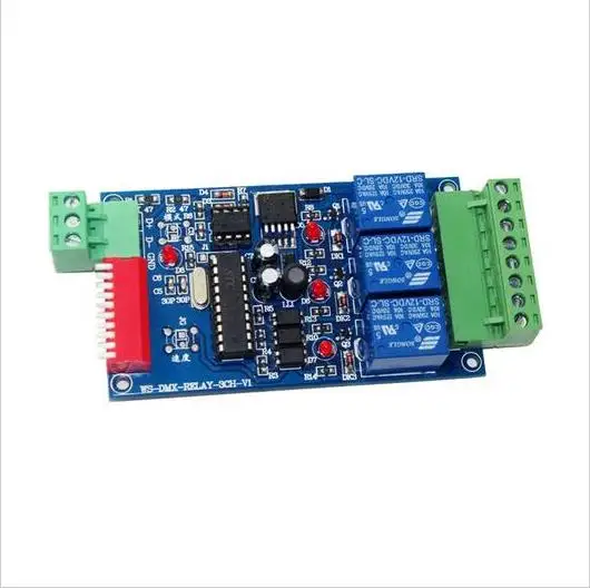 DC12V DMX-RELAY-3 каналу dmx512 реле для использования светодиодные лампы полосы