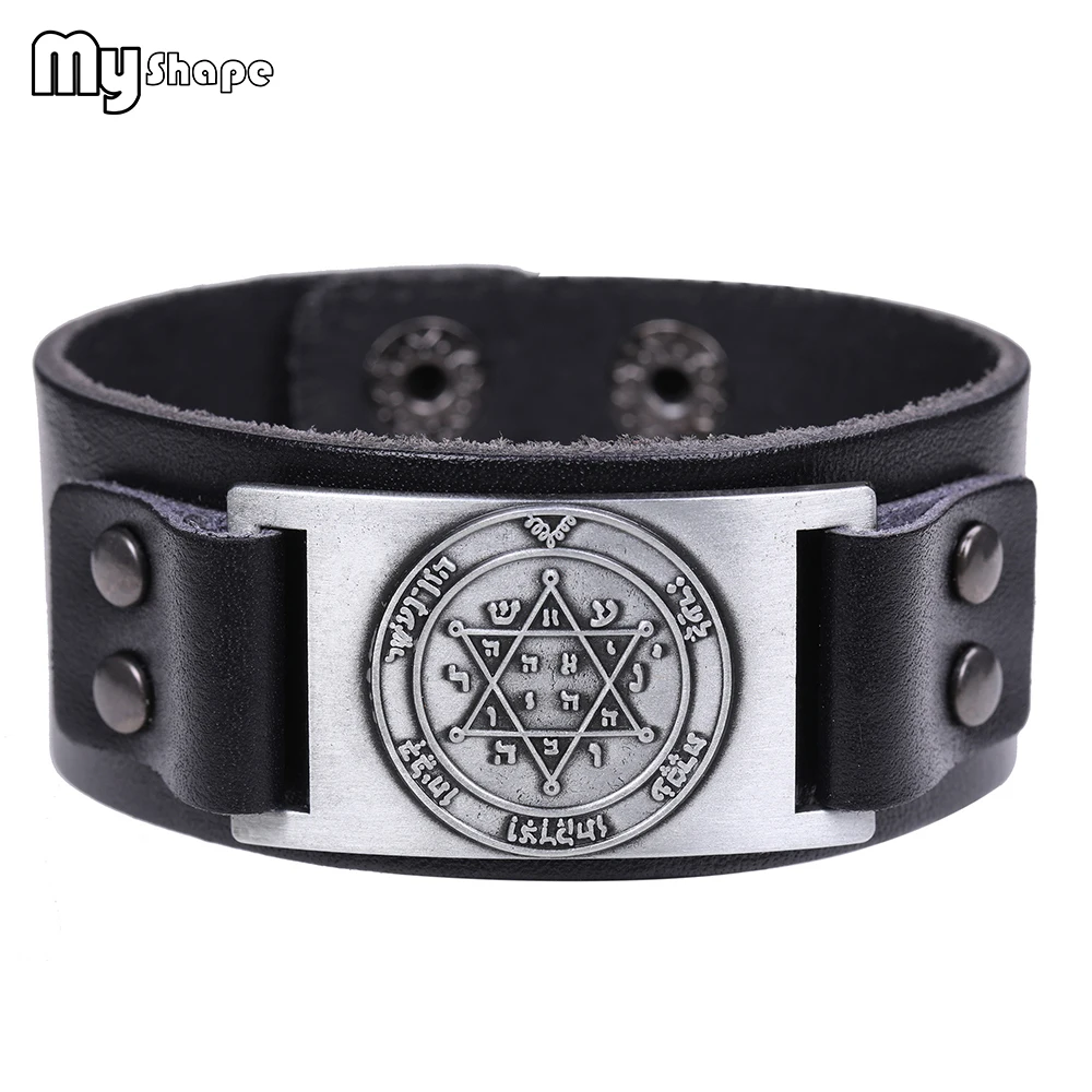Браслет из натуральной кожи в стиле викингов My Shape браслет античном с большим
