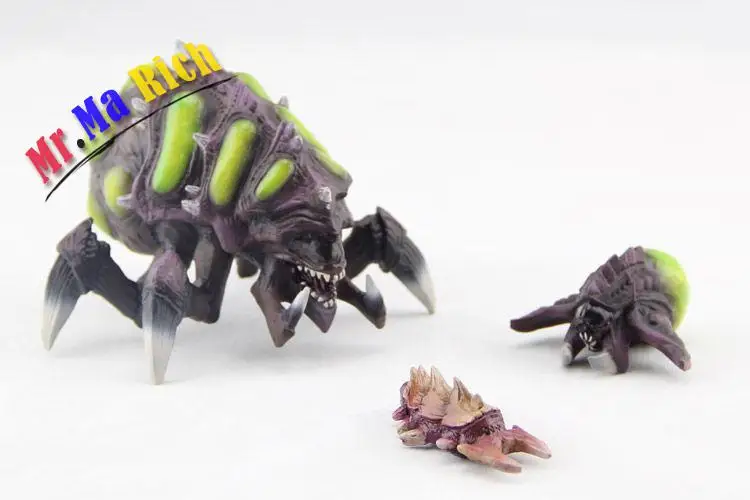 II Zerg обшивка смолы статуя модель Фигурка Игрушка оранжевый и фиолетовый|figure toy|model
