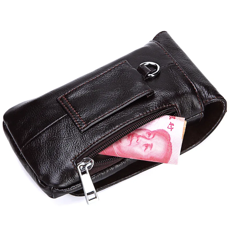 Высококачественные Поясные Сумки из натуральной кожи поясная сумка мужской