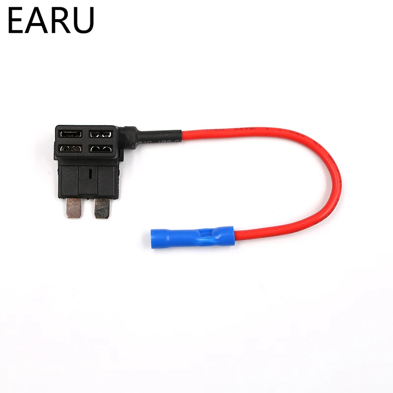 12 В держатель предохранителя Add-a-circuit TAP адаптер микро мини стандарт Ford ATM, APM лезвие автоматический предохранитель с 10A лезвие автомобильный предохранитель с держателем