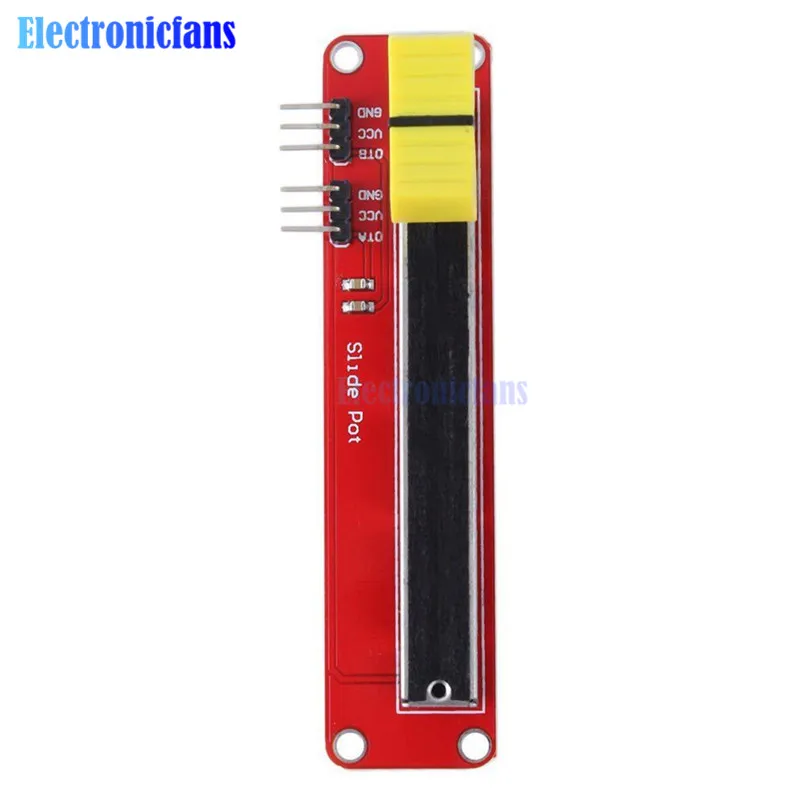 Скользящий потенциометр 10K Линейный модуль с двойным выходом для электронного